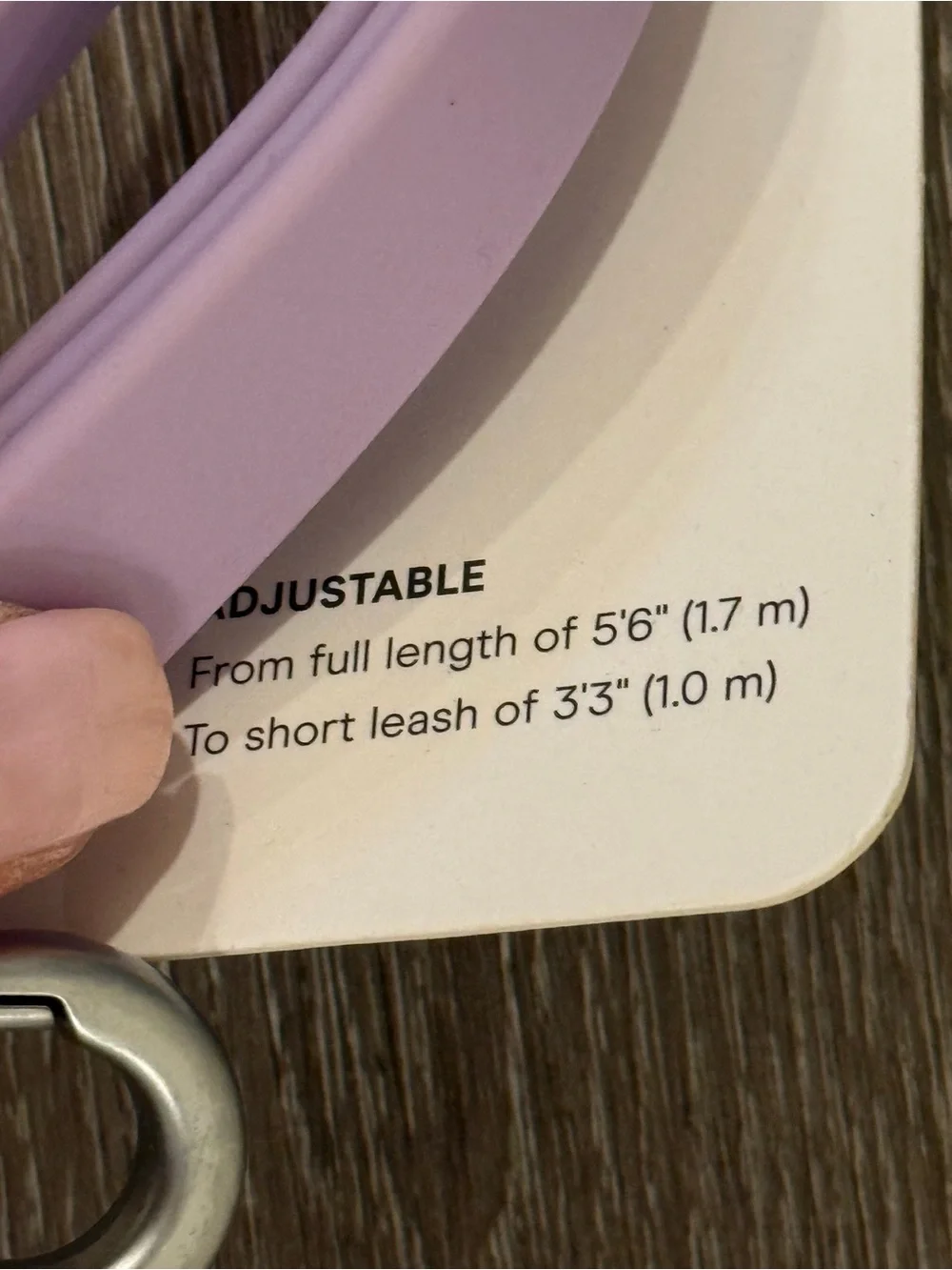 Wild One Adjustable Dog Leash Standard Purple/Lilac 5’6” Up to 80 lbs NEW